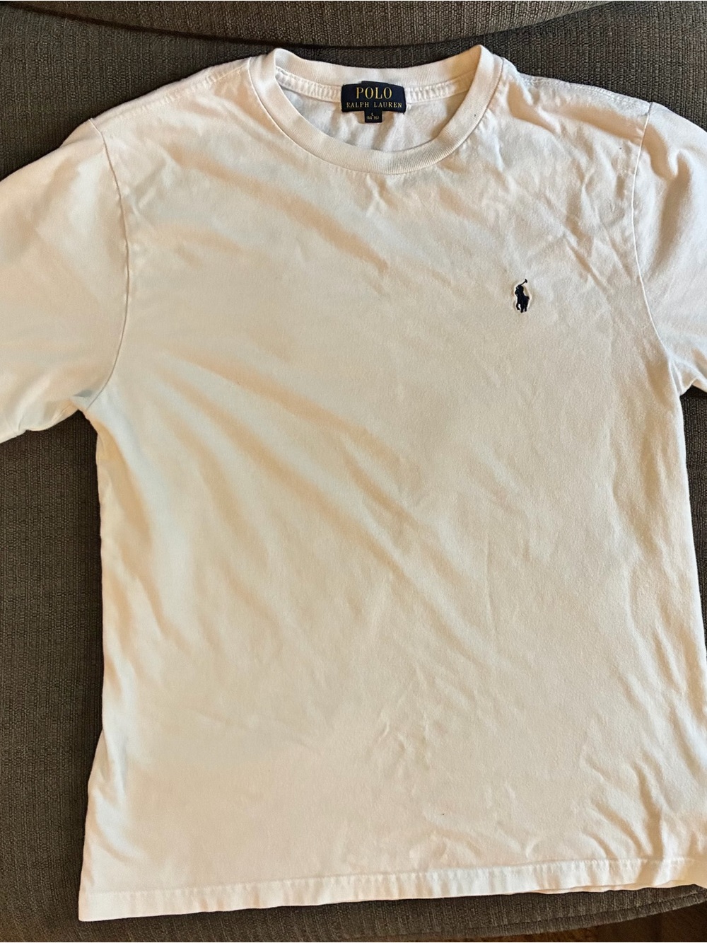 Polo by Ralph Lauren White Short Sleeve Tee with Navy Pony